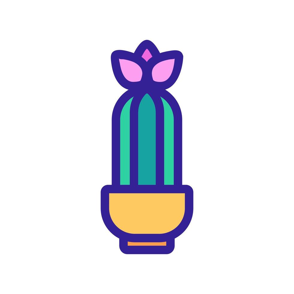 vector de icono de cactus. ilustración de símbolo de contorno aislado