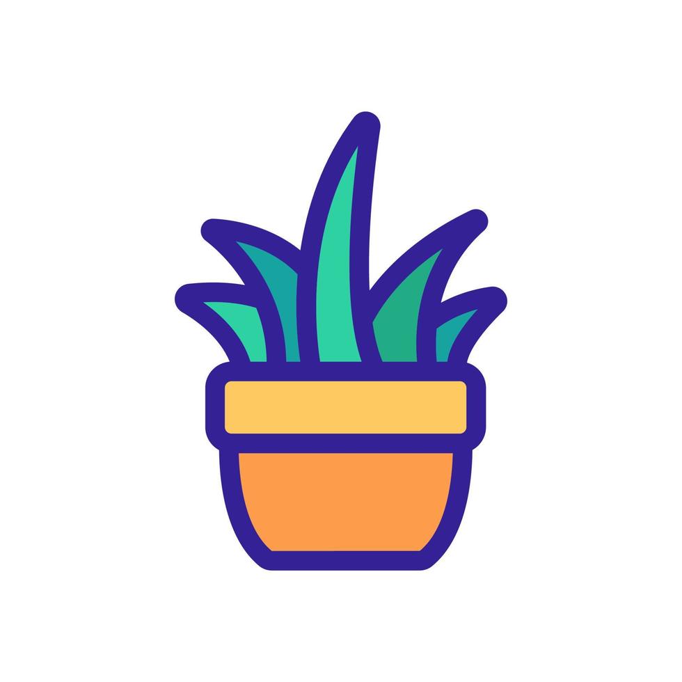 Cactus icon vector. Isolated contour symbol illustration vector