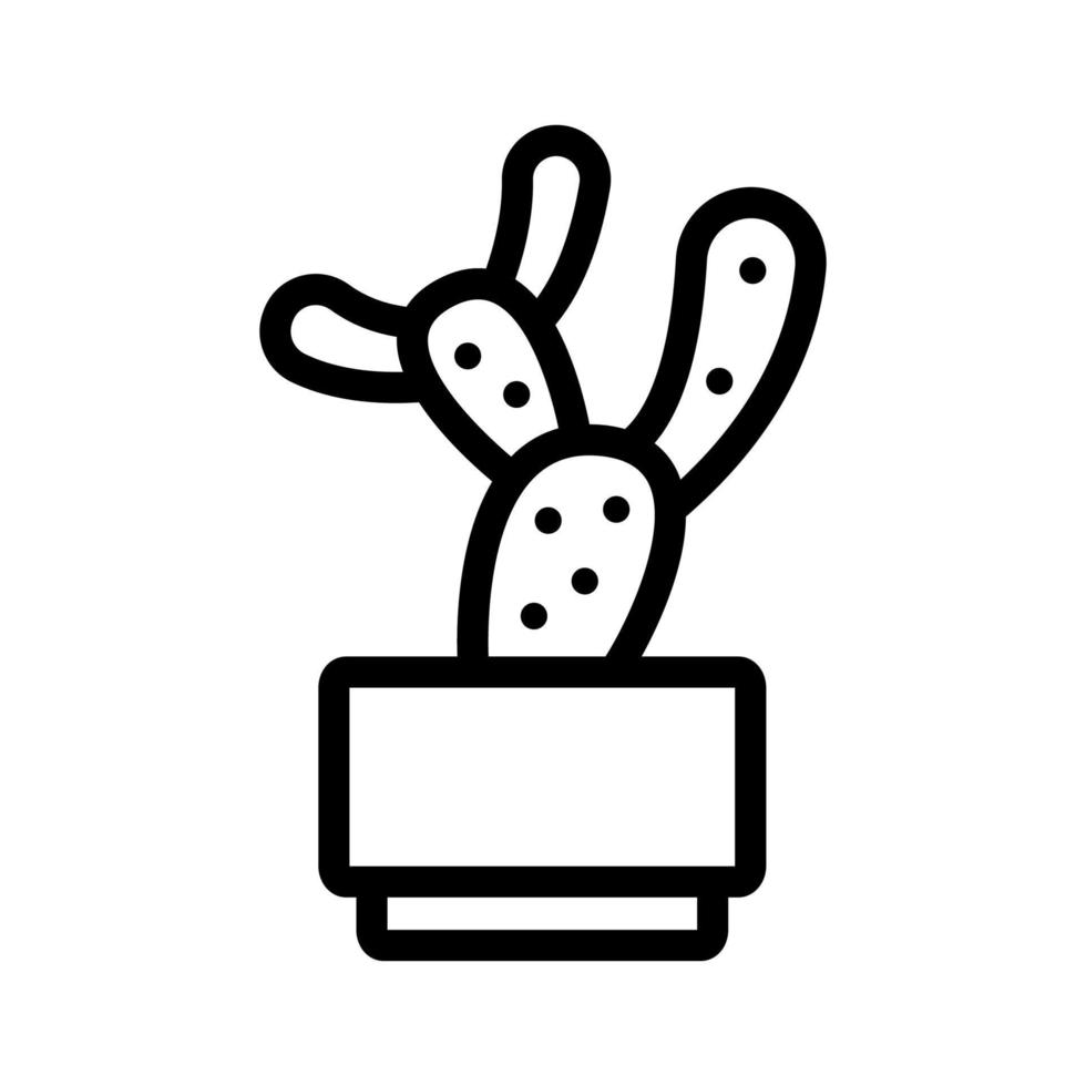 Cactus icon vector. Isolated contour symbol illustration vector