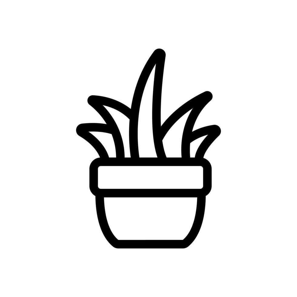 Cactus icon vector. Isolated contour symbol illustration vector