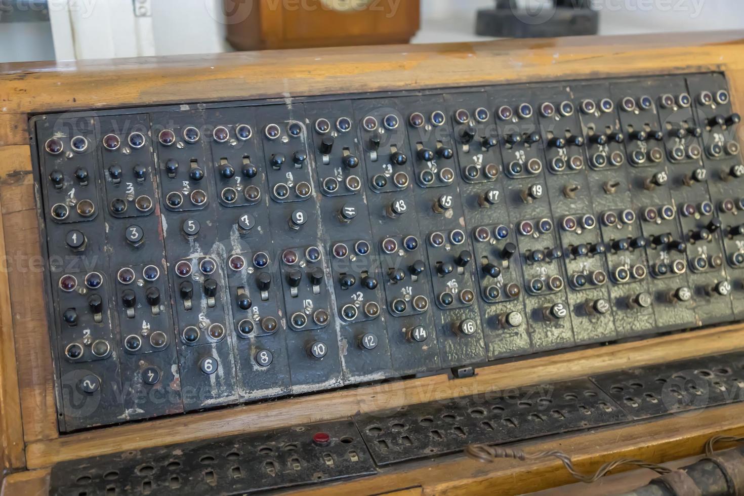 old telephone switchboard photo