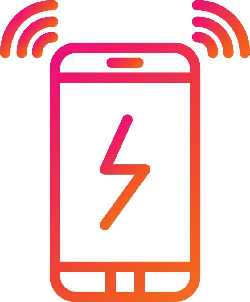Wireless charging Vector Icon Design Illustration
