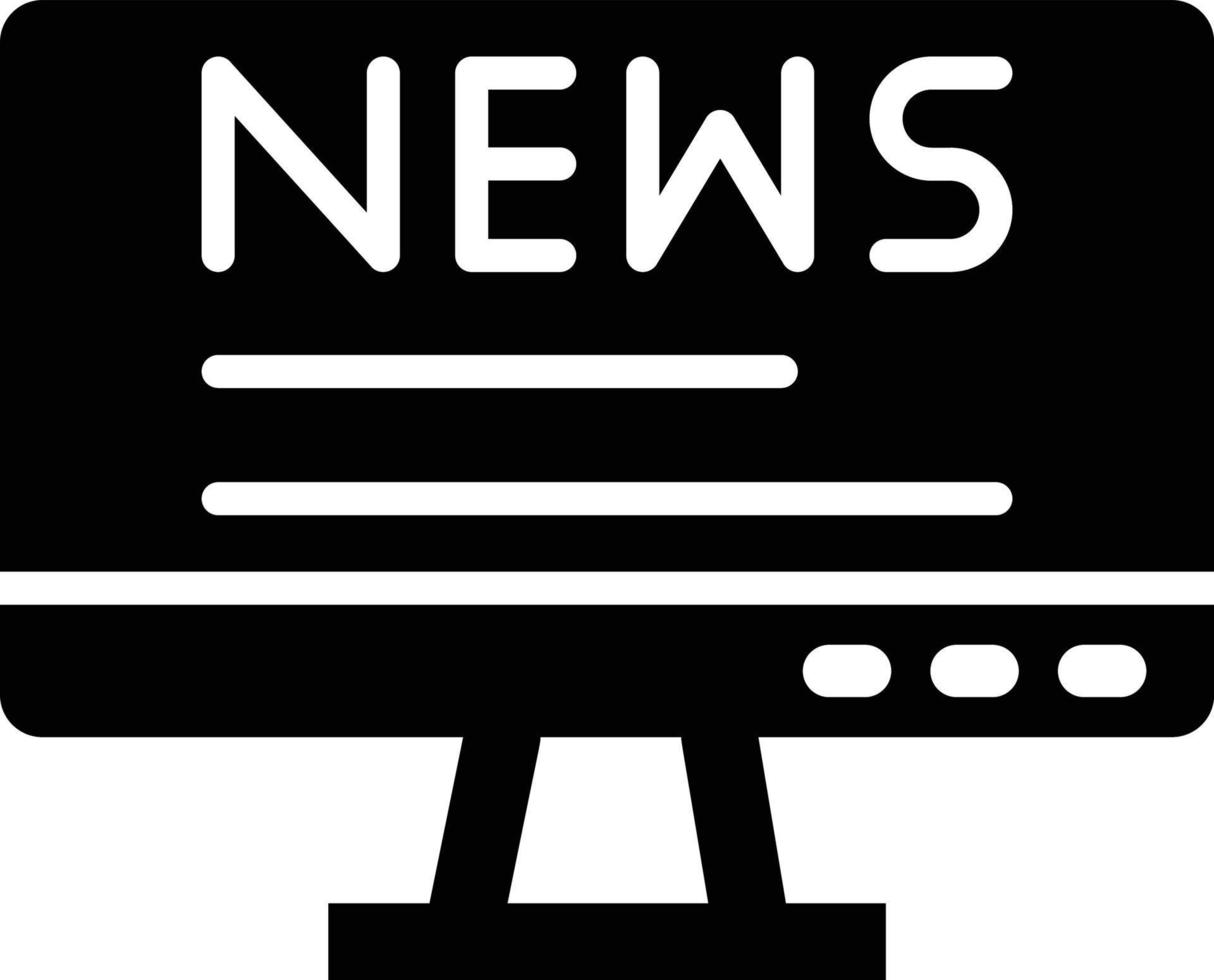 ilustración de diseño de icono de vector de noticias