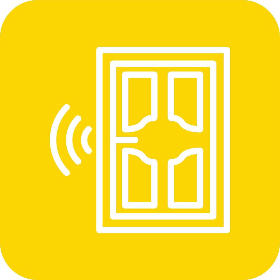 ilustración de diseño de icono de vector de puerta inteligente