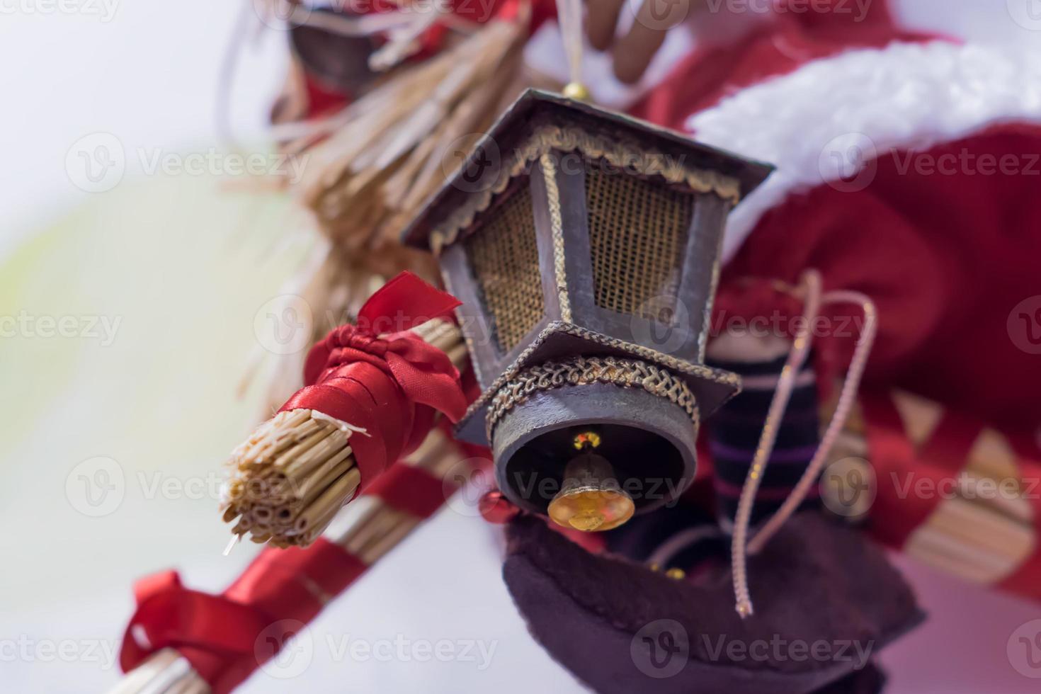 closeup of decorative flashlight. Toned photo
