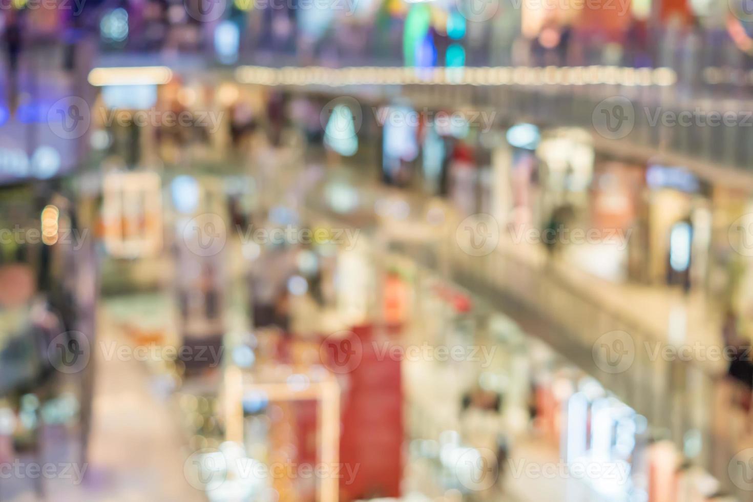 defocused shopping mall background photo