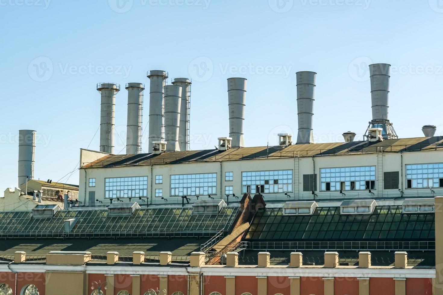 Industrial power plant in Moscow, Russia photo