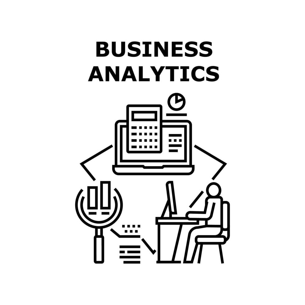 Business Analytics Occupation Vector Concept Color