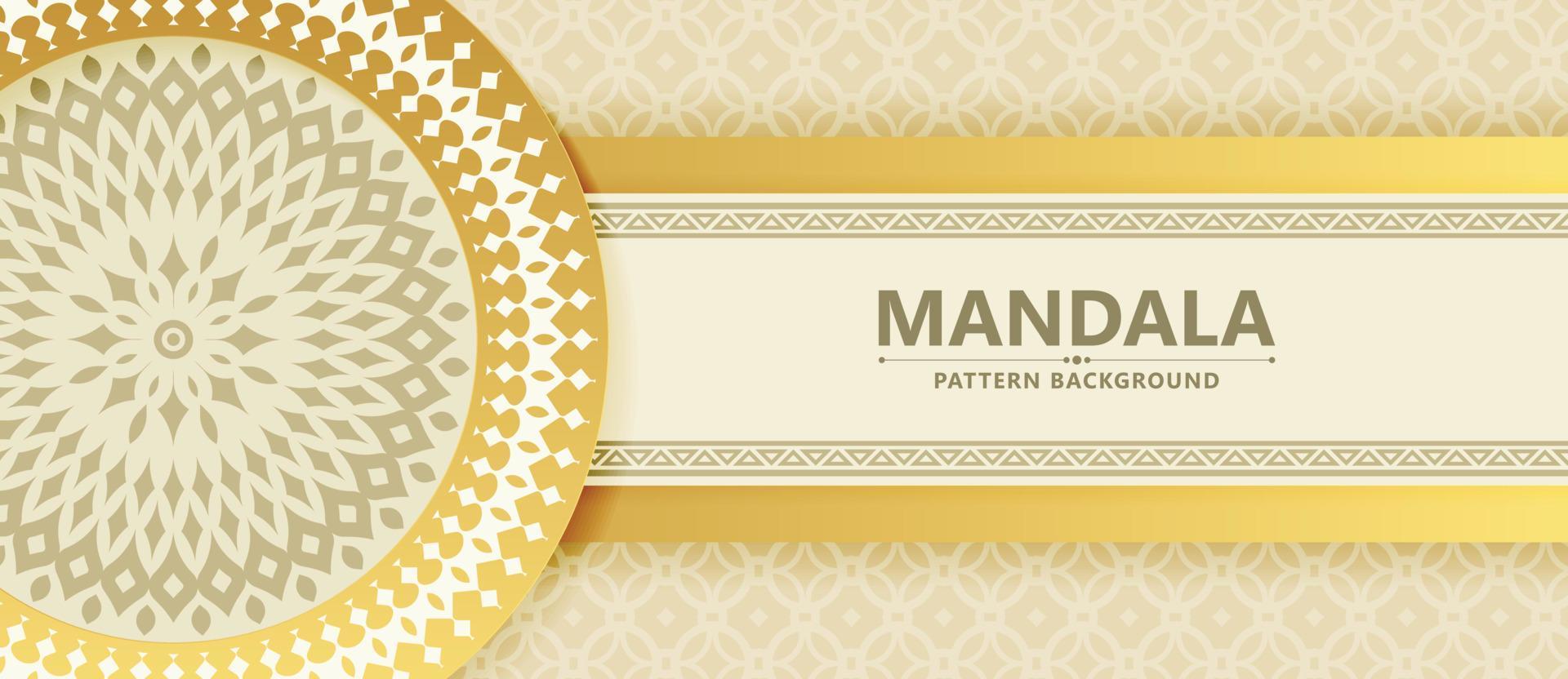 elegante concepto de fondo mandala blanco vector