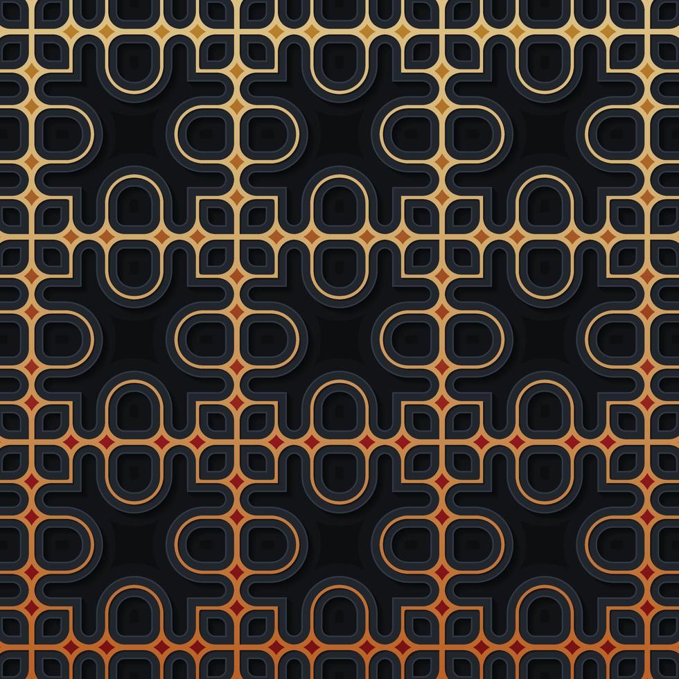 Elegant pattern style dark background vector