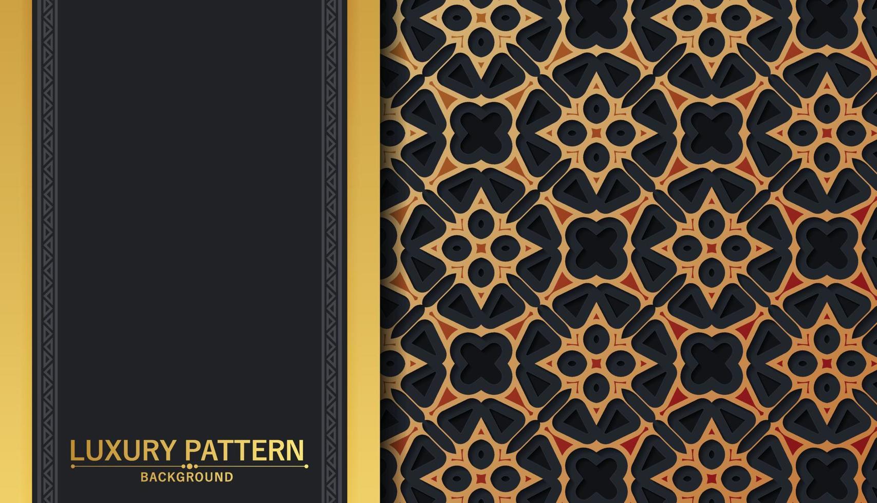 Elegant pattern style dark background vector