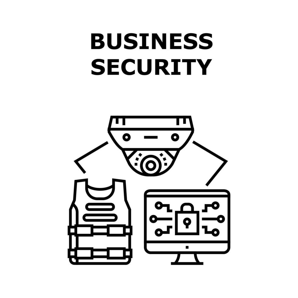 Business Security Device Vector Concept Color