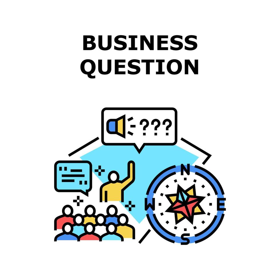 Business Question And Answer Vector Concept Color 9982678 Vector Art at