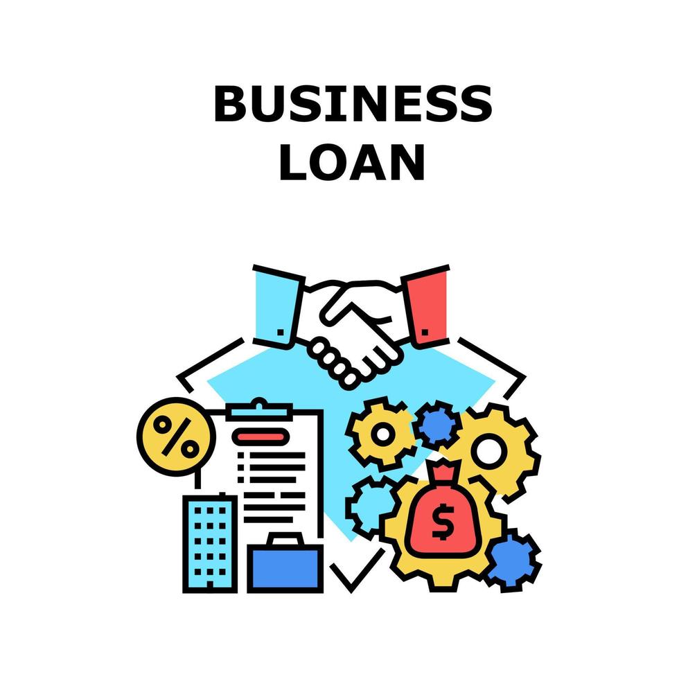 Business Loan Vector Concept Color Illustration 9982680 Vector Art at