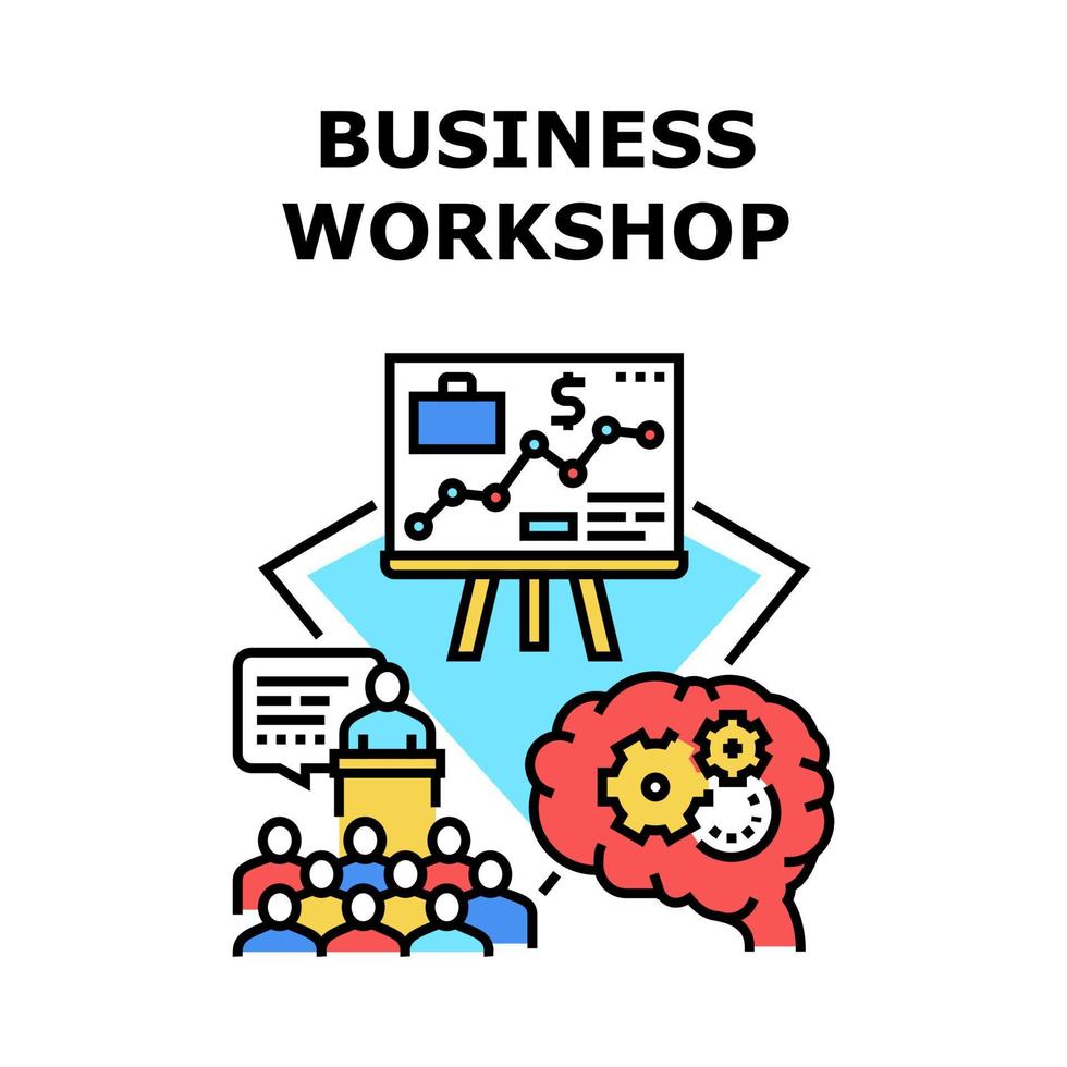 Business Workshop Office Vector Concept Color