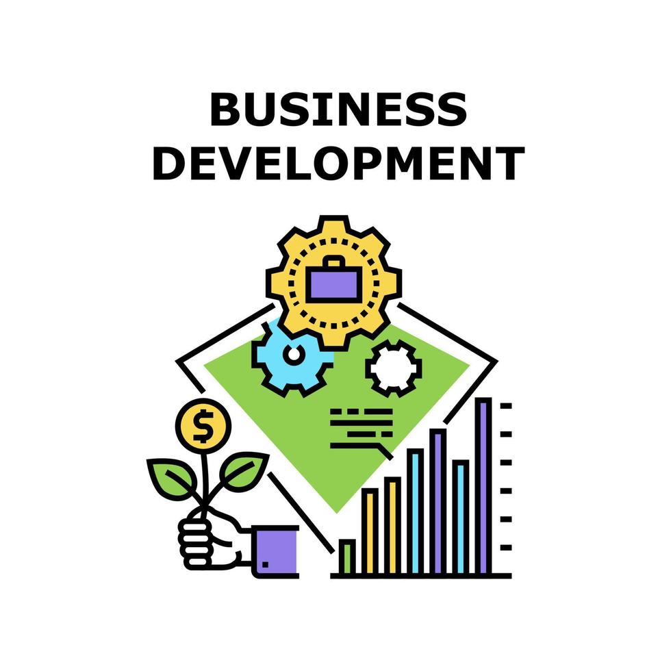 Business development icon vector illustration