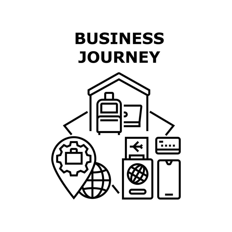 Business journey icon vector illustration