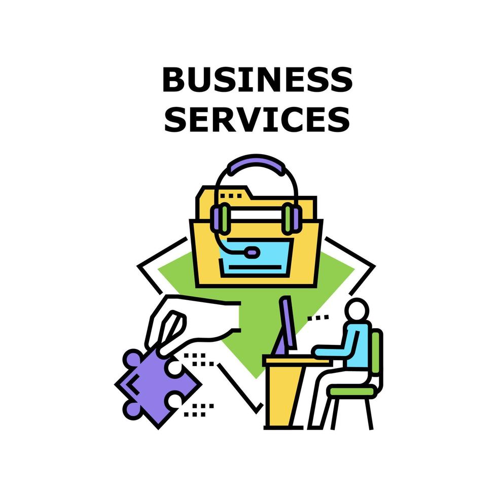 Business services icon vector illustration