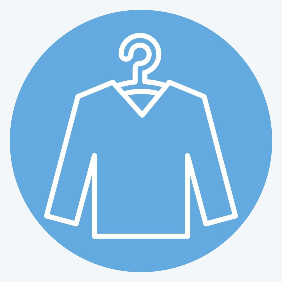 Icon Knitwear. suitable for education symbol. blue eyes style. simple design editable. design template vector. simple illustration vector