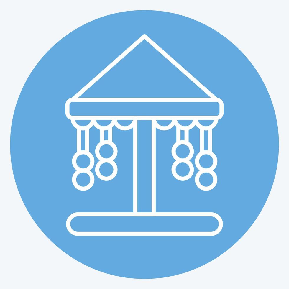 Icon Carousel. suitable for City Park symbol. blue eyes style. simple design editable. design template vector. simple illustration vector