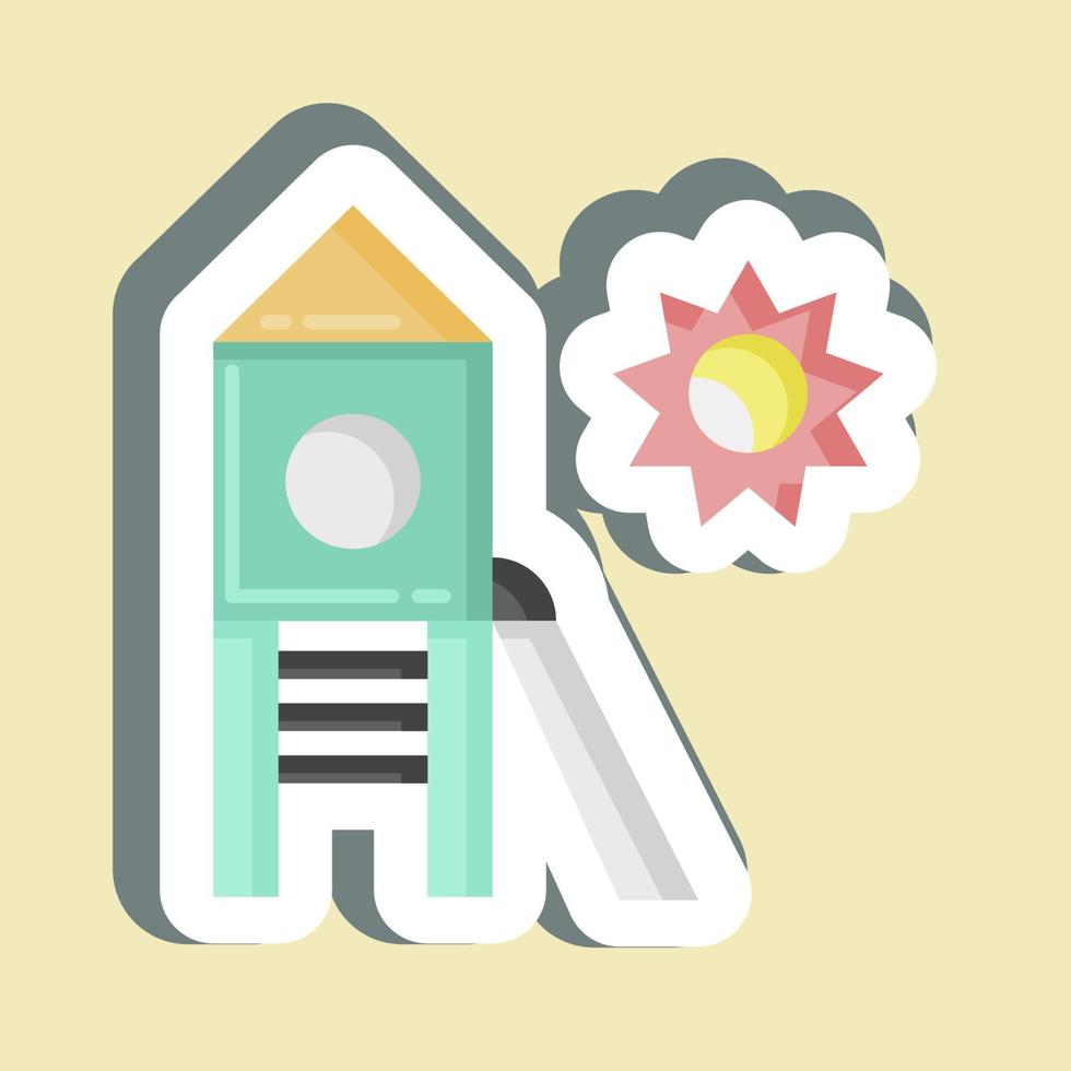 Sticker Playground. suitable for City Park symbol. simple design editable. design template vector. simple illustration vector
