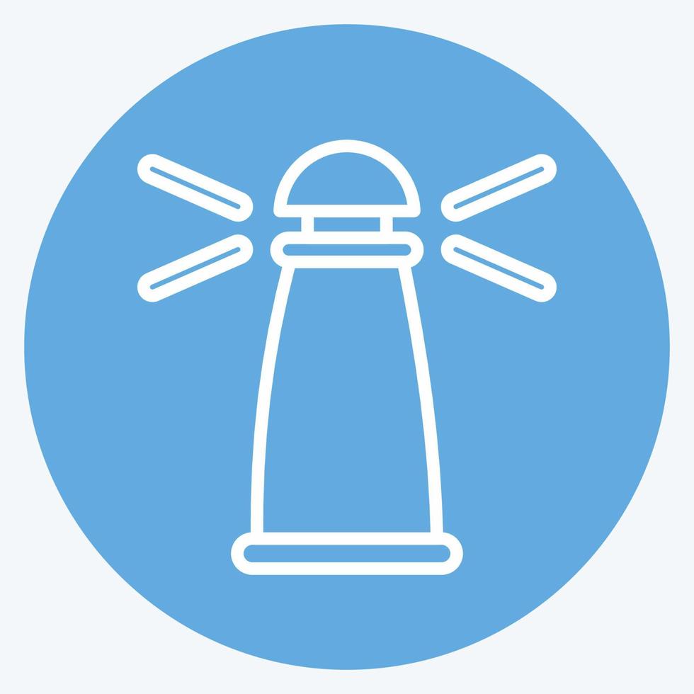 Icon Lighthouse. suitable for education symbol. blue eyes style. simple design editable. design template vector. simple illustration vector
