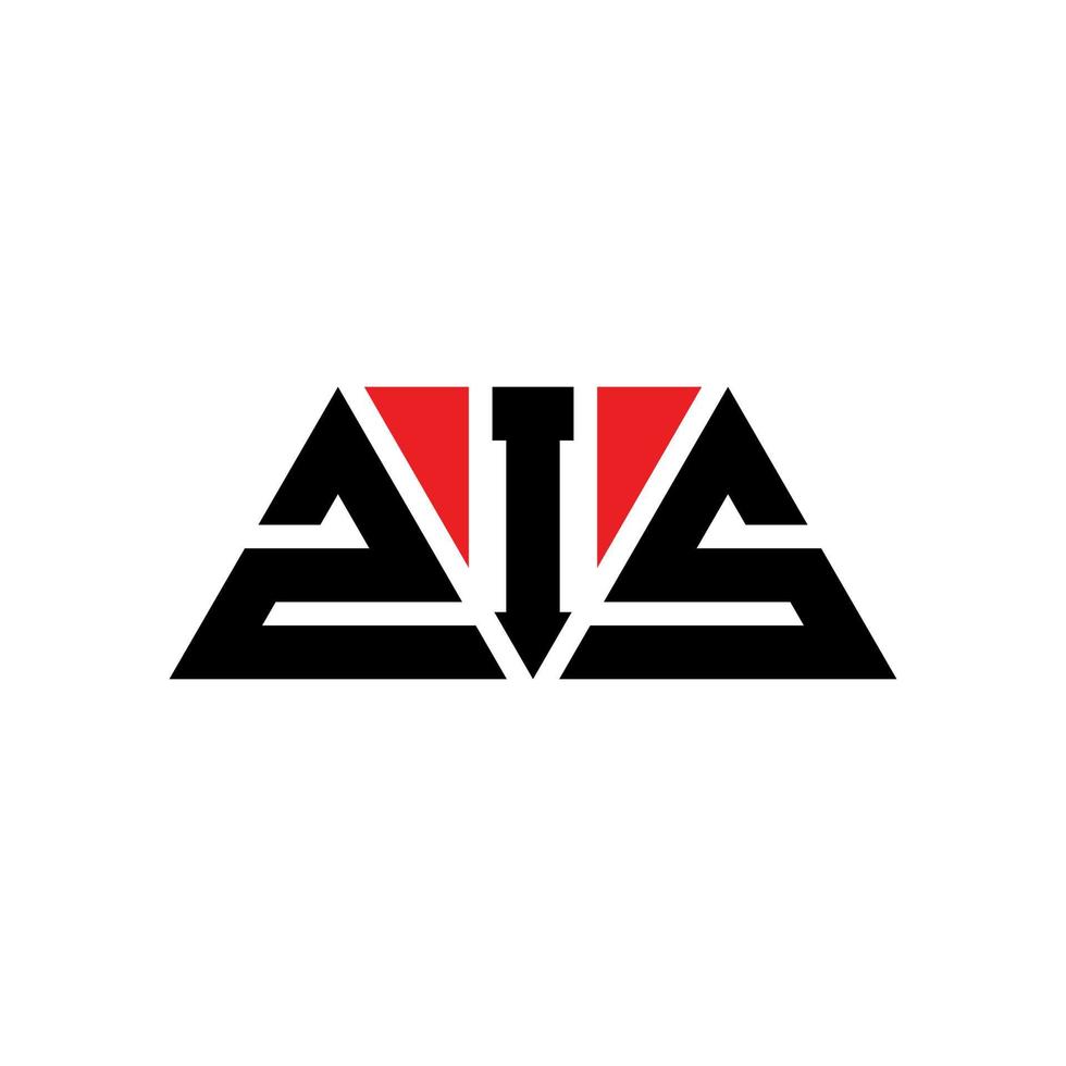 ZIS triangle letter logo design with triangle shape. ZIS triangle logo design monogram. ZIS triangle vector logo template with red color. ZIS triangular logo Simple, Elegant, and Luxurious Logo. ZIS