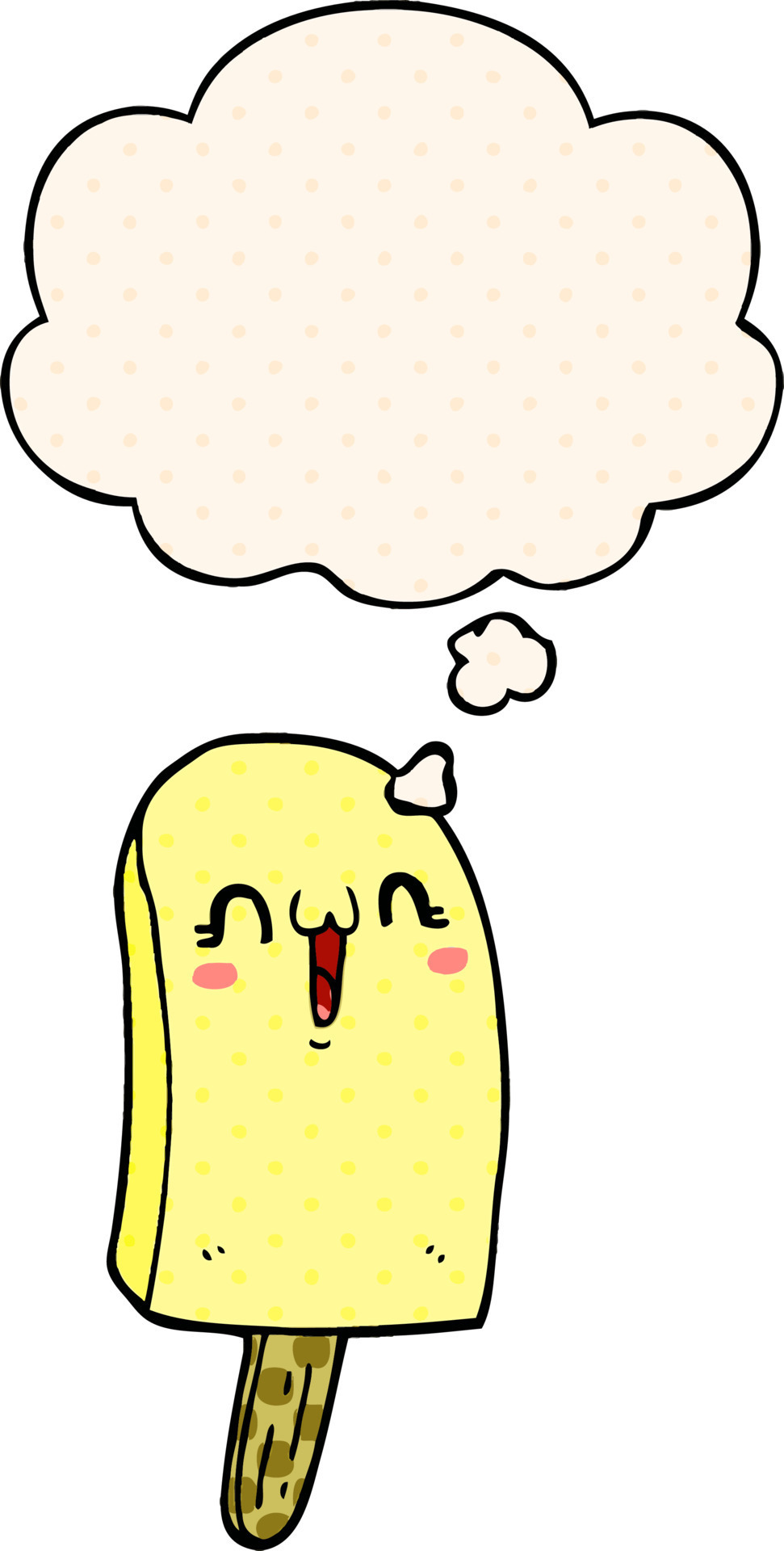 cartoon frozen ice lolly and thought bubble in comic book style 9985437 Vector Art at Vecteezy cartoon frozen ice lolly and thought bubble in comic book style 9985437 Vector Art at Vecteezy