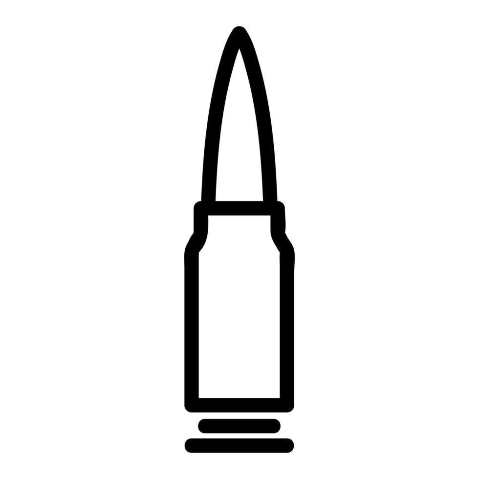 vector de icono de bala. ilustración de símbolo de contorno aislado