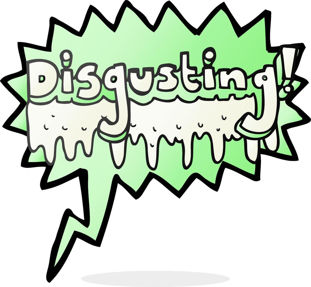 speech bubble cartoon disgusting symbol vector