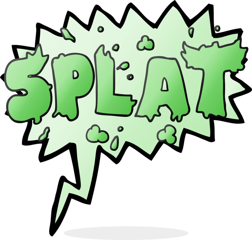 speech bubble cartoon splat vector