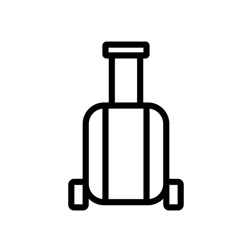 Luggage bag icon vector outline illustration