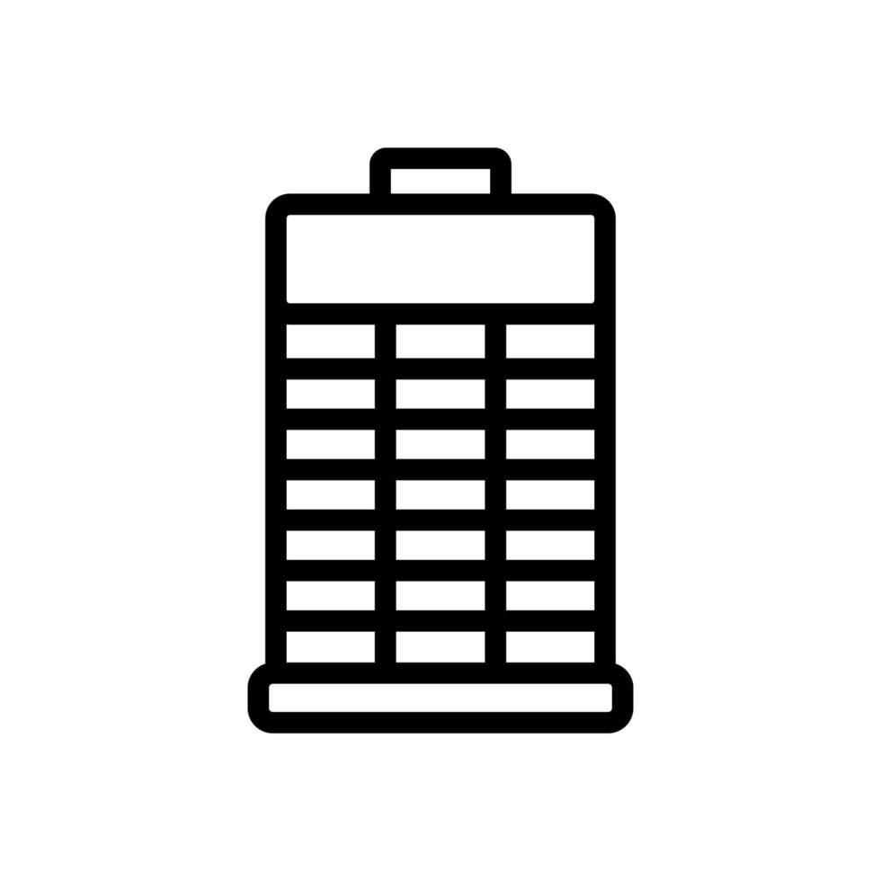 window screen icon vector outline illustration