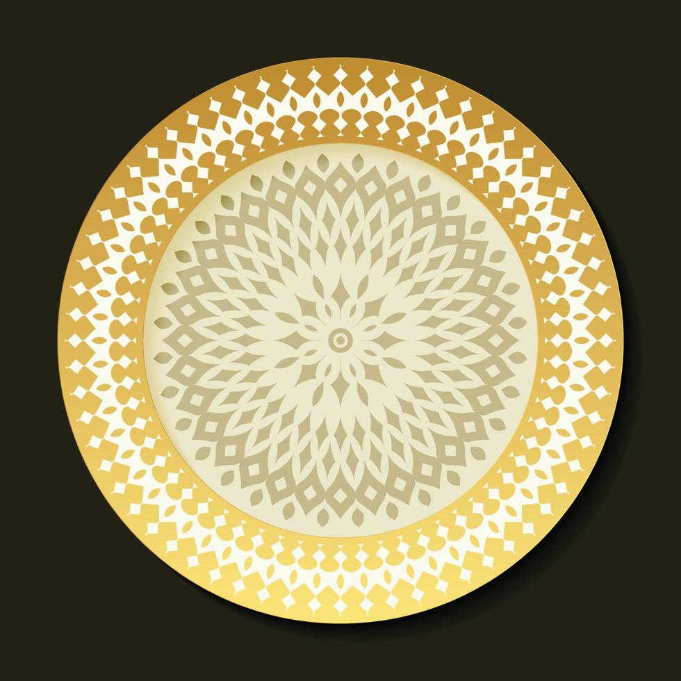 Luxury Mandala background design template vector