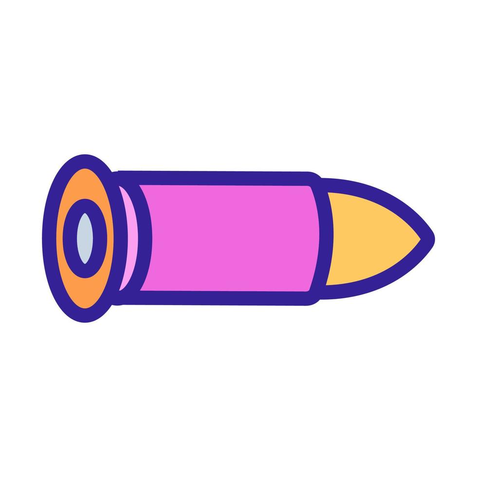 bullet icon vector. Isolated contour symbol illustration vector
