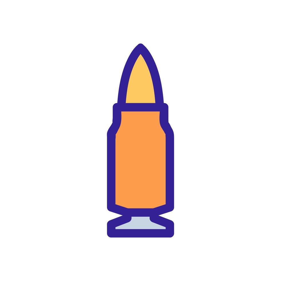 bullet icon vector. Isolated contour symbol illustration vector