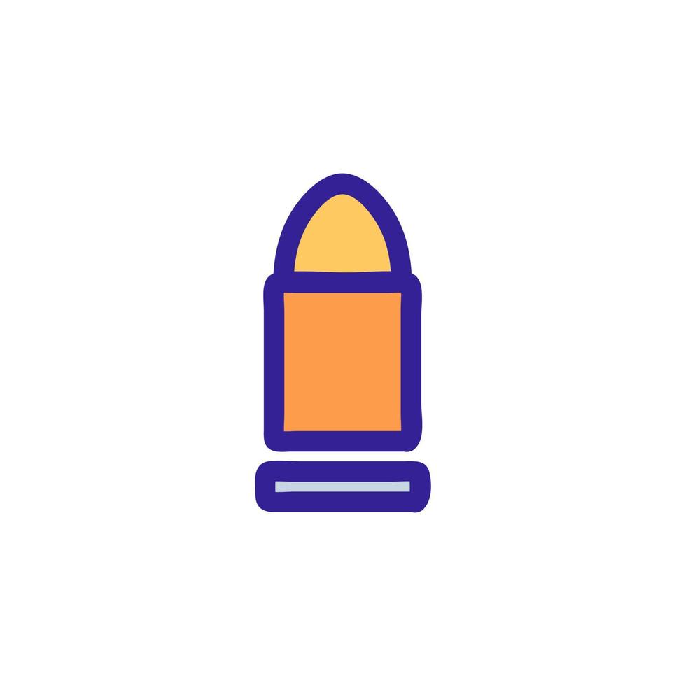 bullet icon vector. Isolated contour symbol illustration vector