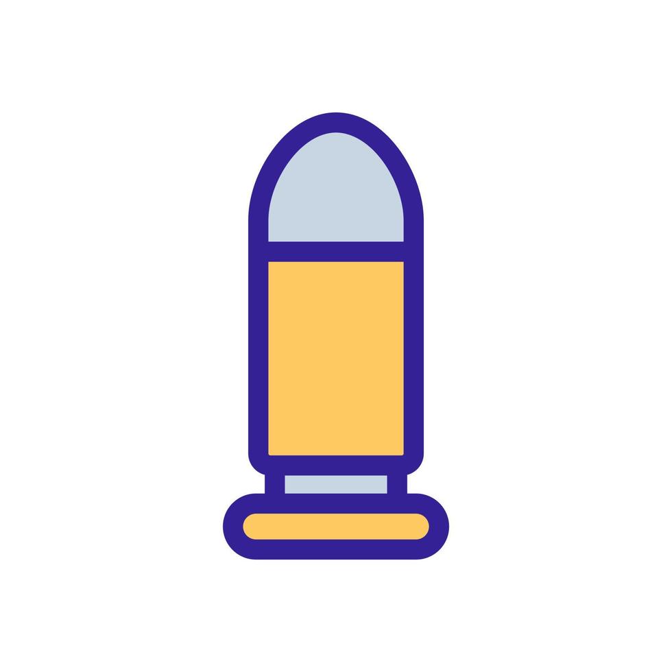 bullet icon vector. Isolated contour symbol illustration vector