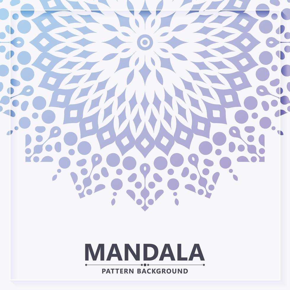 fondo de estilo mandala de color suave vector