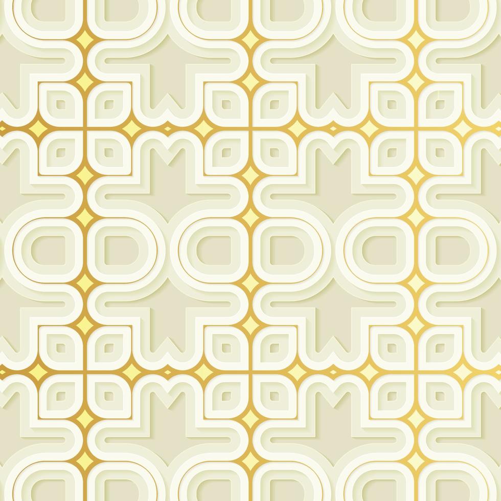 Fondo de patrón abstracto 3d blanco elegante vector