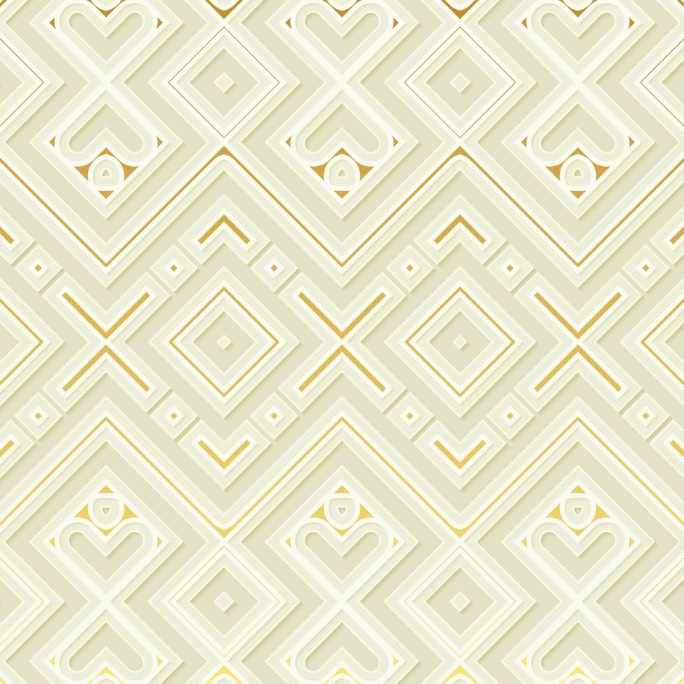 elegant white 3d abstract pattern background vector