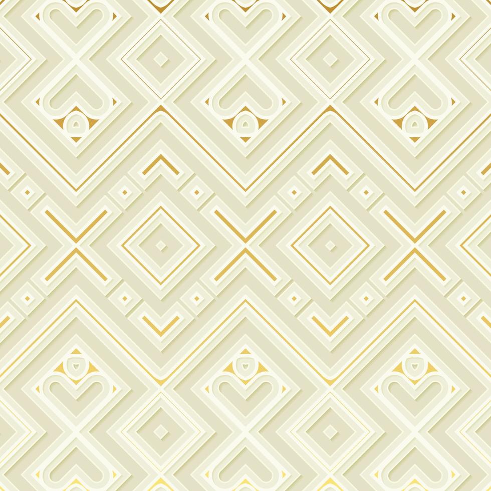 Fondo de patrón abstracto 3d blanco elegante vector