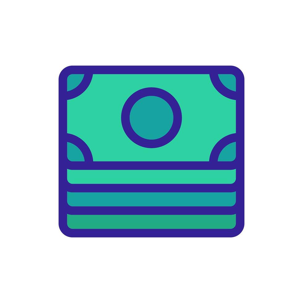 dollar icon vector. Isolated contour symbol illustration vector