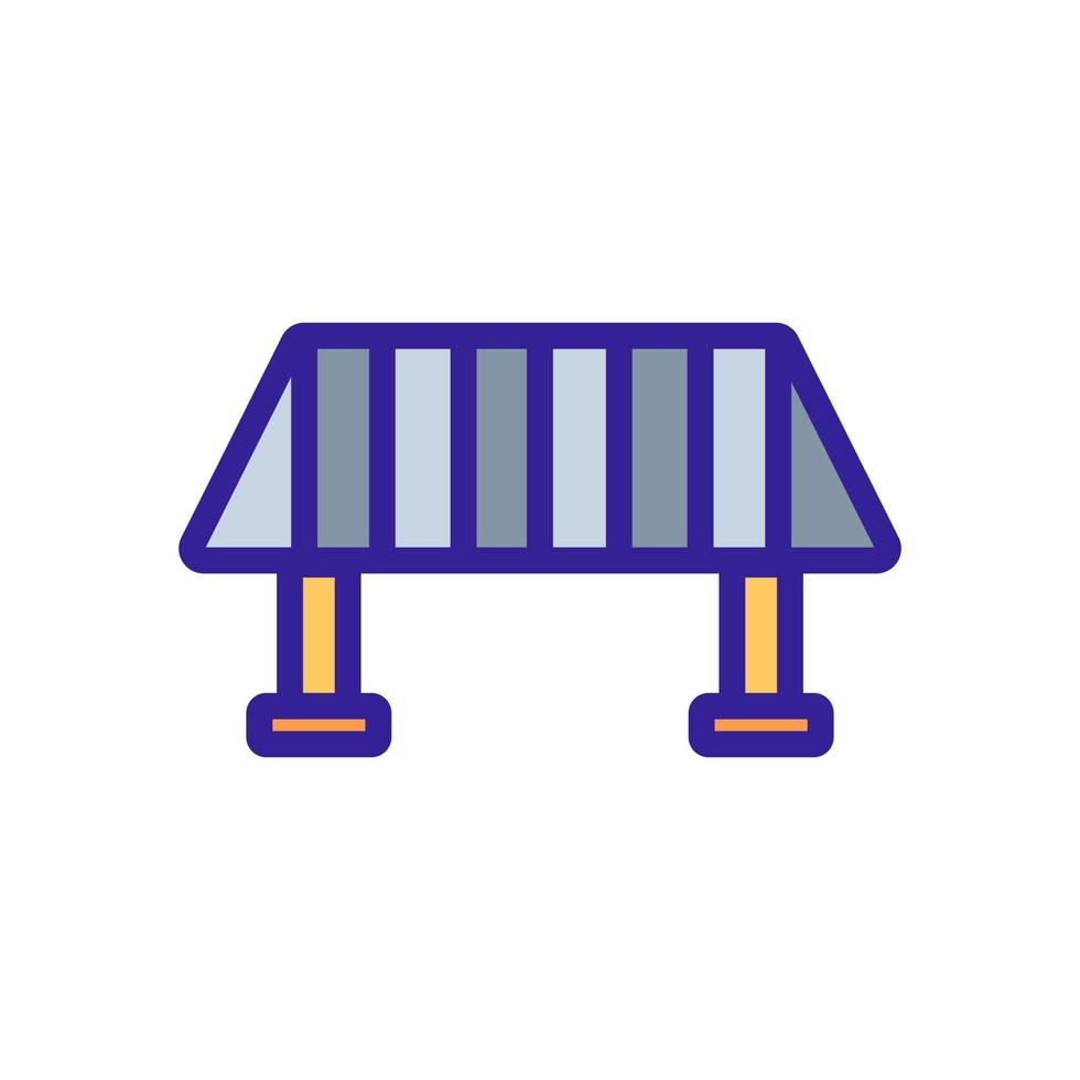 Bridge icon vector. Isolated contour symbol illustration vector