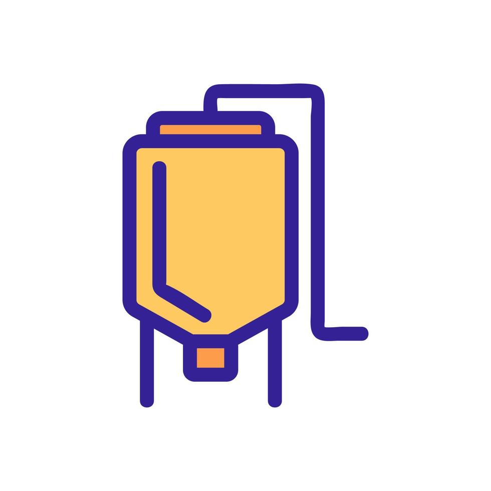 barril con vector de icono de cerveza. ilustración de símbolo de contorno aislado