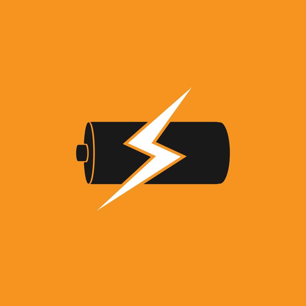 Battery vector icon, charge symbol. Simple, flat design for web or mobile app