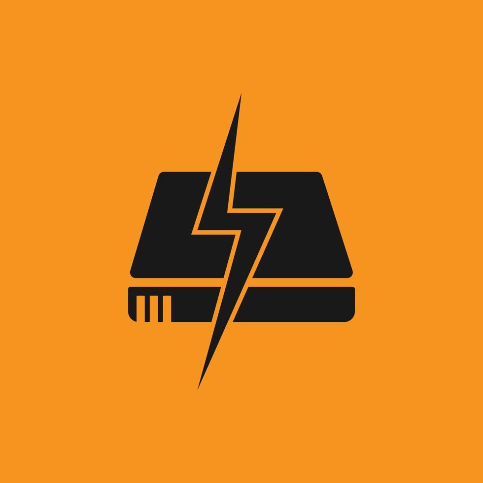 Battery vector icon, charge symbol. Simple, flat design for web or mobile app