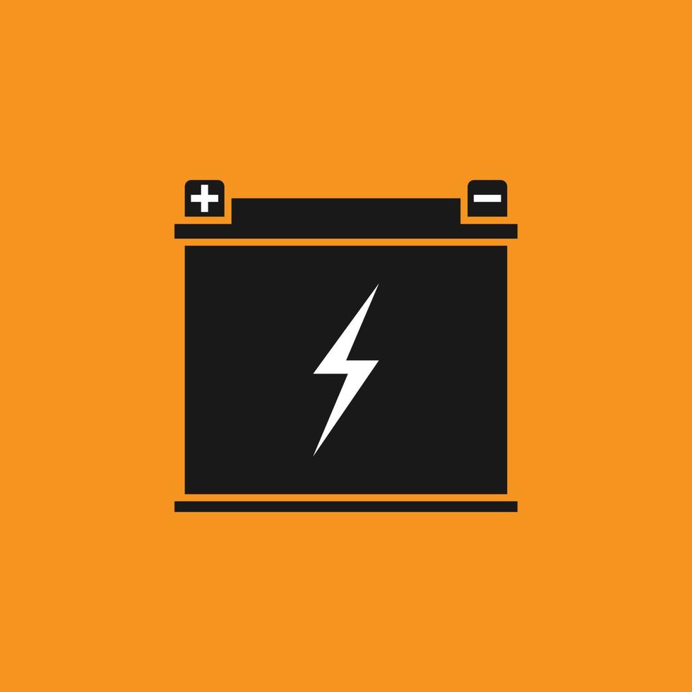 Battery vector icon, charge symbol. Simple, flat design for web or mobile app