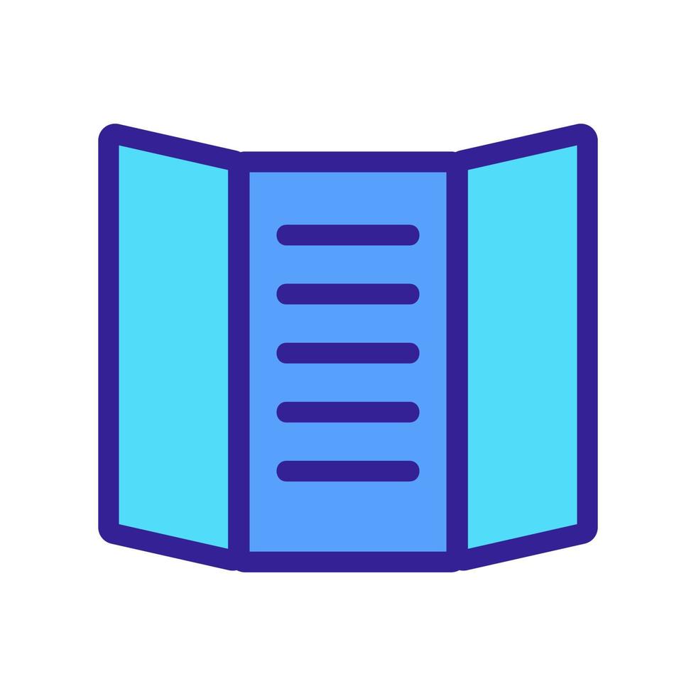 booklet icon vector. Isolated contour symbol illustration vector
