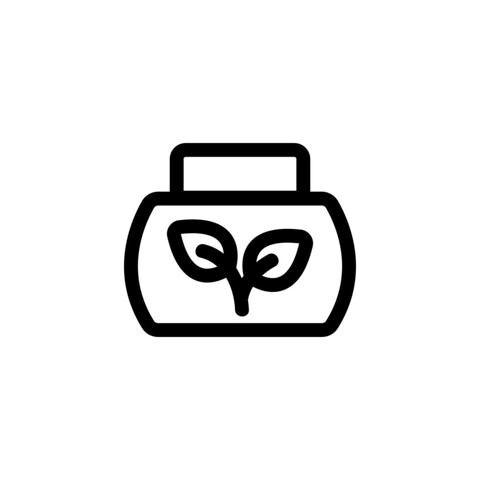 Protective cream icon vector. Isolated contour symbol illustration vector